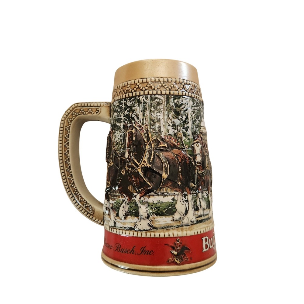 Budweiser‎ 1987 Stein C Series Clydesdale Grant's Farm Limited Edition Stein Vtg